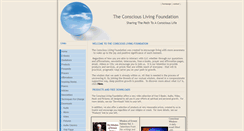 Desktop Screenshot of consciouslivingfoundation.org
