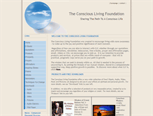 Tablet Screenshot of consciouslivingfoundation.org